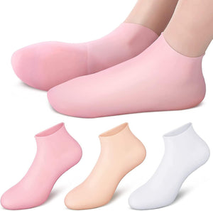 Full Silicon Gel Socks, Anti Crack Heel Socks, Moisturizing Socks For Foot Care And Heel, Full Length Silicone Foot Protector, Cracked Heel Treatment Socks, Men And Women Gel Heel Protectors